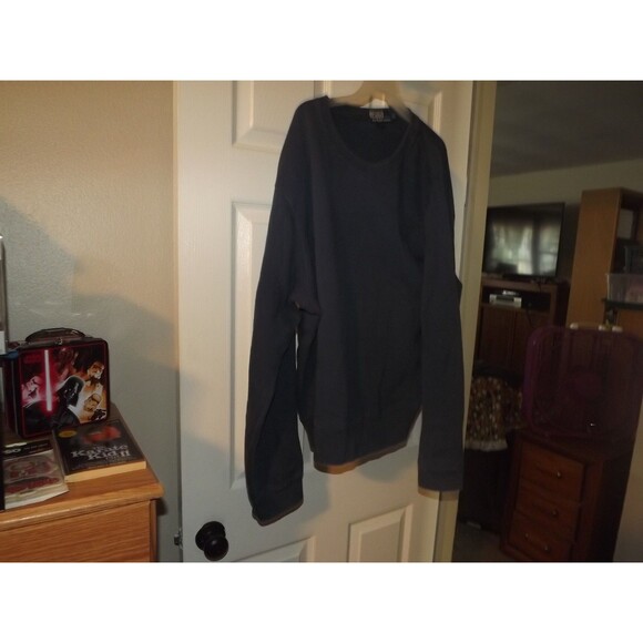 Vintage Polo Ralph Lauren Sweatshirt Mens XL Blue Crewneck Pullover Y2K Preppy - Picture 1 of 4
